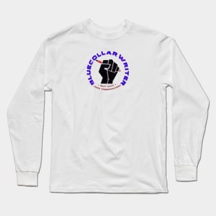 BlueCollarWriter smaller logo tee Long Sleeve T-Shirt